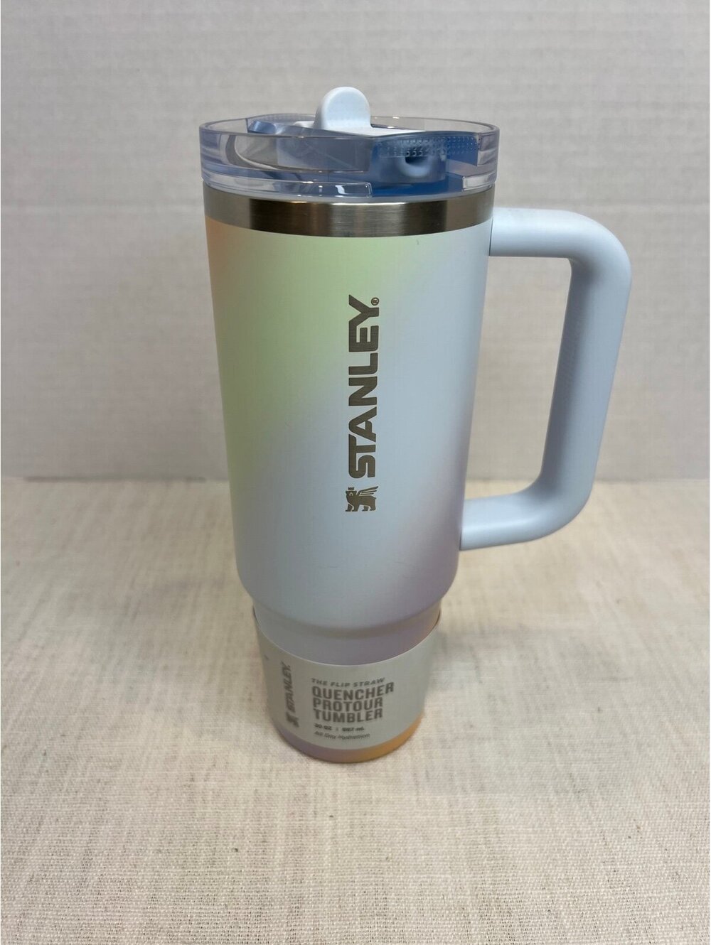 Stanley The Flip Straw Quencher Tumbler 30 oz Sunrise Spiral see pics for dent